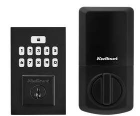 Kwikset 711181817621 Smartcode 260 Contemporary Matte Black Keypad Single Cylinder Deadbolt