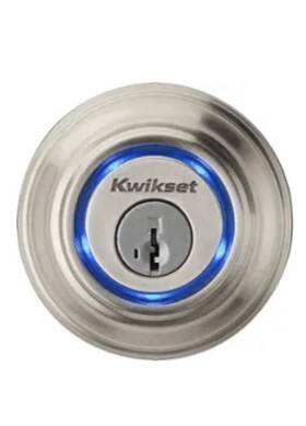 99250802 Kwikset 738516414201 Kevo Bluetooth Smart Lock Deadbolt Nickel Certified Referbished