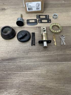 780-11p.strkp Kwikset 780 Single Cylinder Keyed Deadbolt For Parts Only