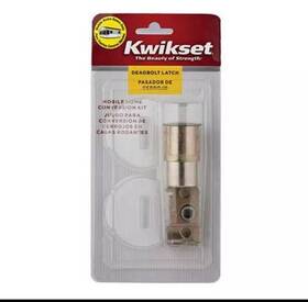80340-001 Kwikset 12077 Cp Db Rfl Cnv Kit Mobile Home Exterior Deadbolt Conversion