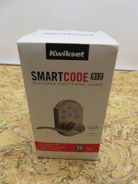 Kwikset 809480950155 Smartcode 912 Touchpad Electronic Lever Satin Nickel