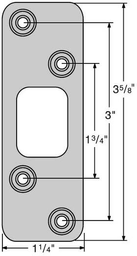 83223 Kwikset Deadbolt Round Corner Strike