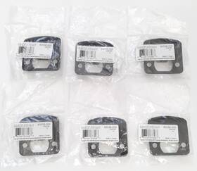 83536-005 Kwikset Qty 6 New Round Corner 2-1/4 Inch Extended Full Lip Strike Black