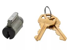 83739-001 Kwikset Lock P&t Cylinder For Tustin Lido Delta And Dorian Kd In Black With Key