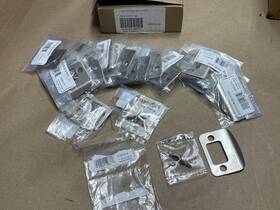 85303-014 Kwikset 20x Lot Square Deadbolt Strike Full Lip Satin Nickel Finish