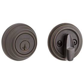 Kwikset 883351025348 980 Single Cylinder Deadbolt Featuring Smartkey In Venetian Bronze