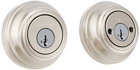 Kwikset 883351025416 985 Double Cylinder Deadbolt Featuring Smartkey In Satin Nickel