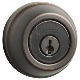 Kwikset 883351109192 New Venetian Bronze Keyed Entry Round Deadbolt Door Lock