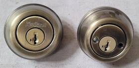 Kwikset 883351334594 Vintage 785 Smartkey Antique Brass Double Cylinder Deadbolt Door Lock