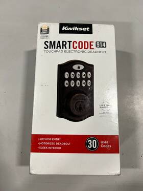 Kwikset 883351498661 Smartcode 914 Touchpad Electronic Deadbolt Door Smart Lock Silver