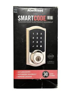 Kwikset 883351519205 Smartcode 916 Touchscreen Electronic Deadbolt Lock