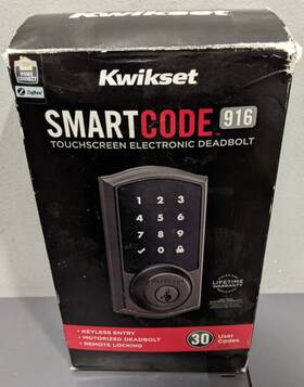 Kwikset 883351519281 Smartcode 916 Electronic Deadbolt - Trl Tscr Zb-ha 11p