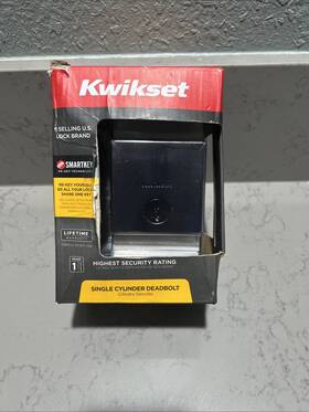 Kwikset 883351549394 Deadbolt Low Profile Venetian Bronze Square Single Cylinder
