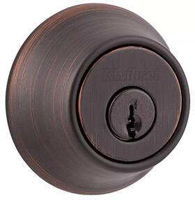 Kwikset 883351600514 Venetian Bronze Single Cylinder Deadbolt