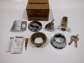 96600-705 Kwikset 883351668538 Single Cylinder Deadbolt Polished Chrome 660 26 Smt Rcal Rcsv1