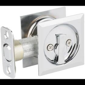 Kwikset 883351711173 New Bright Chrome Square Privacy Pocket Door Lock