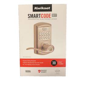 99170-001 Kwikset 883351731058 Smartcode 917 Residential Electronic Lever - Satin Nickel