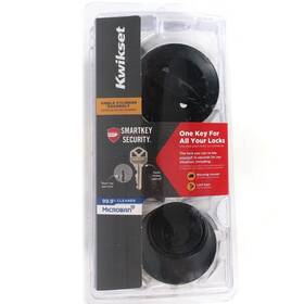 Kwikset 883351749022 Security Single-cylinder Deadbolt Satin Black 660 514 Smt Cp K6