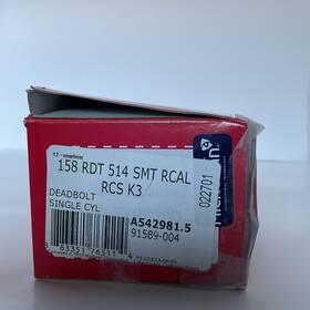 Kwikset 883351765114 158 Rdt 514 Smt Rcal Rcs Milan 1-cylinder Deadbolt Iron Black Microban
