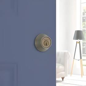 Kwikset 883351766364 New Antique Brass Featuring Smartkey Deadbolt Keyed Both Sides Lock