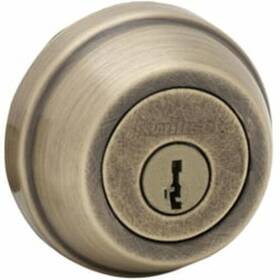 Kwikset 883351767965 780 Single Cylinder Deadbolt Featuring Smartkey In Antique Brass