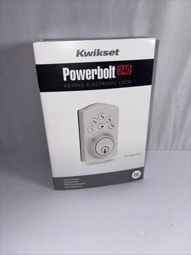 Kwikset 883351891318 Powerbolt 240 5-button Keypad Satin Nickel Electronic Deadbolt Nib