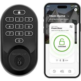 Kwikset 883351962803 Halo Wi-fi Smart Lock Keyless Entry Door Deadbolt Geofence Auto-unlock Gra