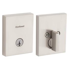 Kwikset 883351980500 San Clemente Satin Nickel Single Cylinder Deadbolt With Smartkey Security