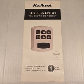 90515cprcalrcs Kwikset 905 Keyless Keypad Electronic Deadbolt Satin Nickel Door Lock 90515
