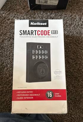913trl11p Kwikset Smartcode 913 Touchpad Electronic Deadbolt Iron Black Keyless Modern