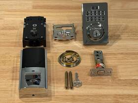 Kwikset 914cntzb326cp Smartcode 914 Zigbee 3.0 Contemporary Polished Chrome Single Cylinder Deadbolt
