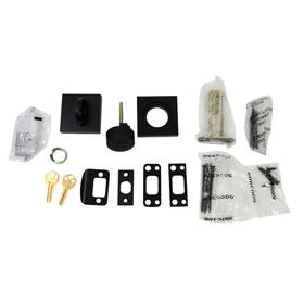 91580-085 Kwikset Halifax Square Single Cylinder Deadbolt - Matte Black