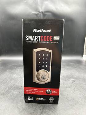 916trlzw50011prcalfd Kwikset Smartcode 916 Touchscreen Keypad Electronic Deadbolt Satin Nickel