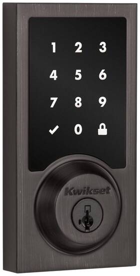 918cntzw700-11ps Kwikset 918cntzw700-s Home Connect Contemporary Keyless Entry - Bronze