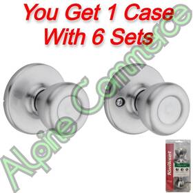 92001-514 Kwikset 6-sets Tylo Hall And Closet Knob Satin Chrome