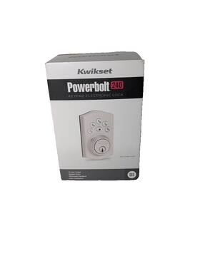 9240trl-15 Kwikset Powerbolt 240 Traditional Single Cylinder Keyless Deadbolt - Satin Nicke