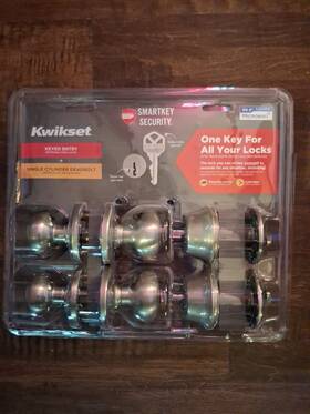 92420-059 Kwikset Smartkey Security Keyed Entry Single Cylinder Deadbolt. #