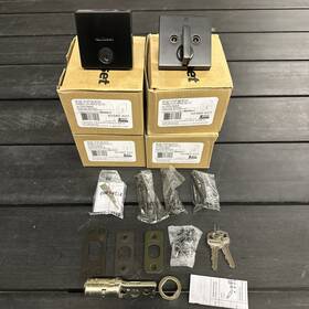 92580-027 Kwikset 4 Venetian Bronze Low Profile Deadbolt