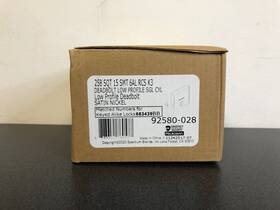 92580-028 Kwikset Downtown Deadbolt Satin Nickel