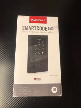 9270cnt514smtrb Kwikset New Smartcode 270 Touchpad Electronic Deadbolt - Matte Black Sealed