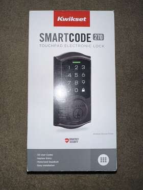 9270trl-11ps Kwikset Smartcode 270 Touchpad Electronic Lock - Bronze Open Box