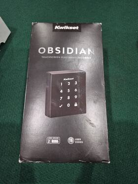 953obn-11p Kwikset 99530-002 Obsidian Keyless Entry Door Lock Touchscreen Open Box