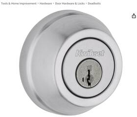 95990-006 Kwikset Gatelatch Deadbolt Double Cylinder Chrome
