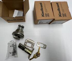 96600-724 Kwikset Qty 3 Deadbolt Single Cylinder Satin Nickel 660 15 Smt