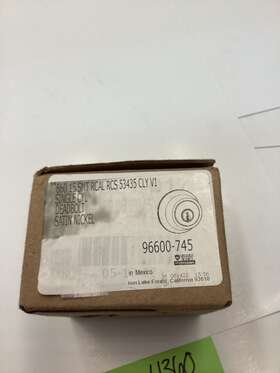 96600-745 Kwikset Qty 2 Single Cylinder Deadbolt Satin Nickel Finish -