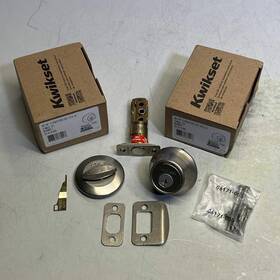 96600-764 Kwikset 2 Pack 660 Series Single Cylinder Deadbolt Satin Nickel