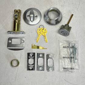 96600-870 Kwikset Single Cylinder Deadbolt With Smart Key Security Satin Chrome