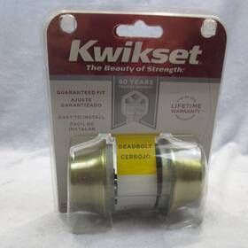 96650-391 Kwikset 96650-396 Antique Brass Finish Double Cylinder Deadbolt Lock