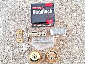 96659-001 Kwikset Double Cylinder Deadbolt 665 3 Polished Brass New Nos