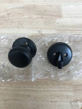 971h-514 Kwikset Hancock And Deadbolt Interior Pack - Matte Black